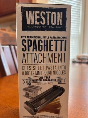 Weston Spaghetti Pasta Machine Attachment 2mm Noodle Cutter Maker Kitchen Tool